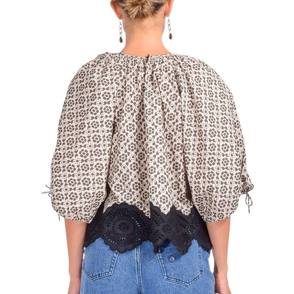 Rhode Rowan Top in Kalahari Floral Eyelet - Picture 1 of 4